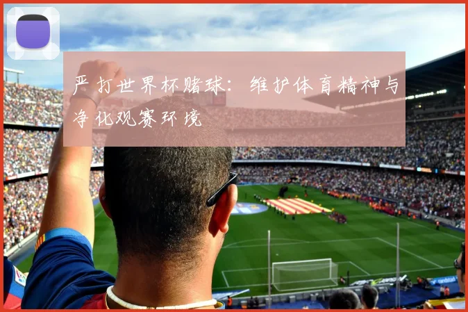严打世界杯赌球：维护体育精神与净化观赛环境