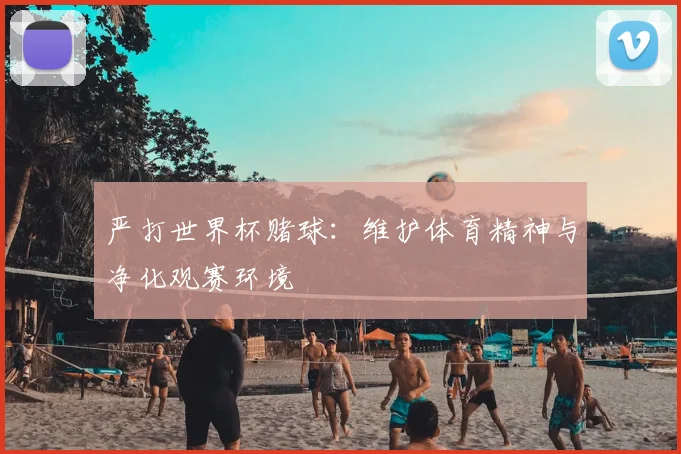 严打世界杯赌球：维护体育精神与净化观赛环境